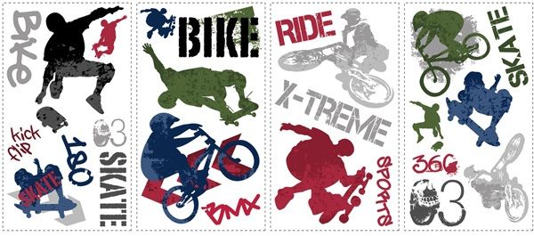 Extreme Sports Wall Decals