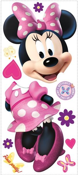 Minnie Mouse Bow-Tique Giant Wall Decal