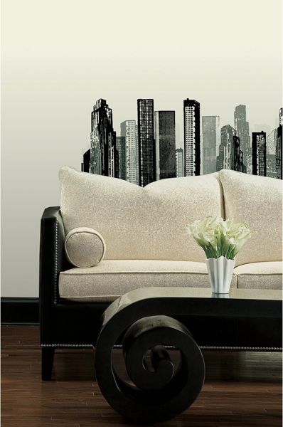 Cityscape Giant Wall Decal