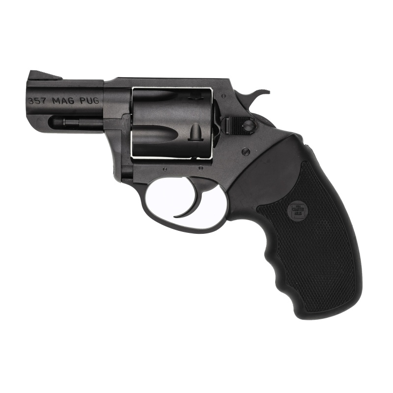 Charter Arms, Mag Pug, Revolver, 357 Magnum, 2.2" Ported Barrel, Steel, Blued Finish, Black, Rubber Grips, Fixed Sights, 5 Rounds
