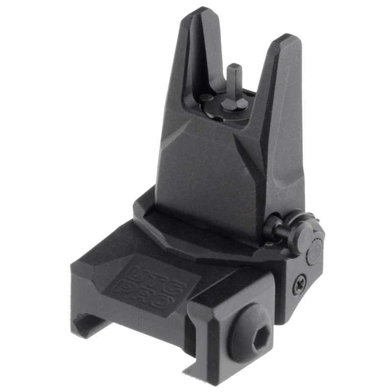 Leapers, Inc. - Utg, Front Flip-Up Sight, Fits Picatinny Rail, Anodized Finish, Black