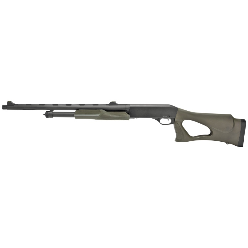Stevens, 320 Turkey Thumbhole, Pump Action Shotgun, 12 Gauge, 3" Chamber, 22" Vent Rib Barrel, X-Full Choke, Matte Finish, Black, Adjustable Fiber Optic Sights, Synthetic Thumbhole Stock, 5 Rounds