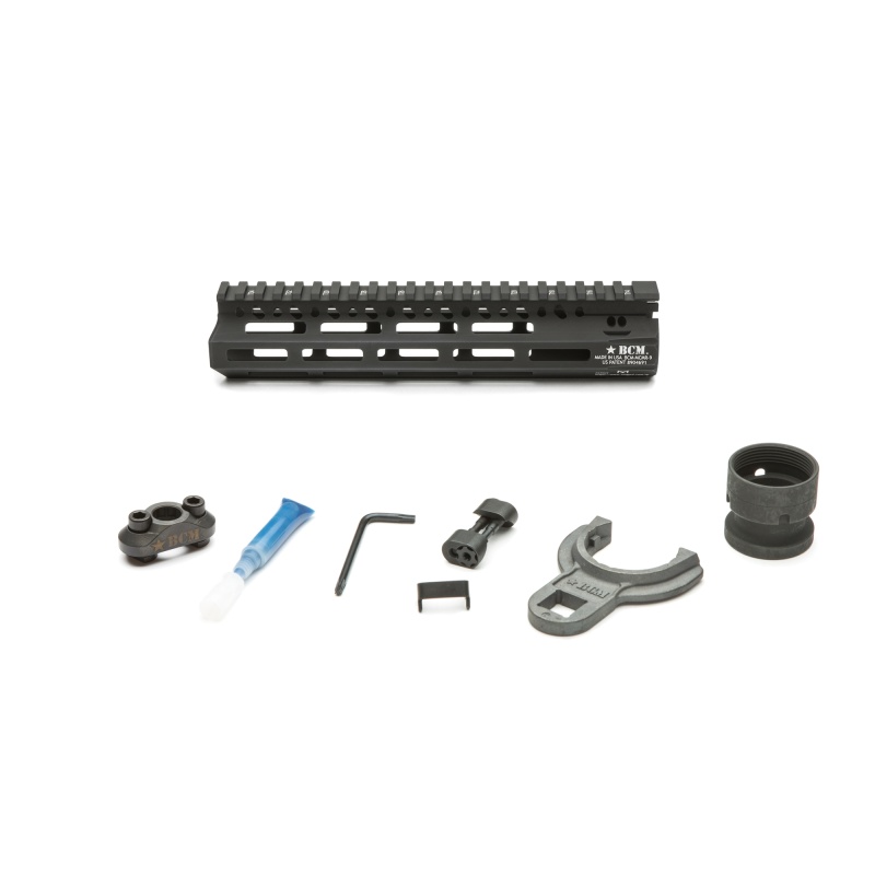 Bravo Company, 9" Mlok Compatible Modular Rail (Mcmr), For Ar Rifles, Black