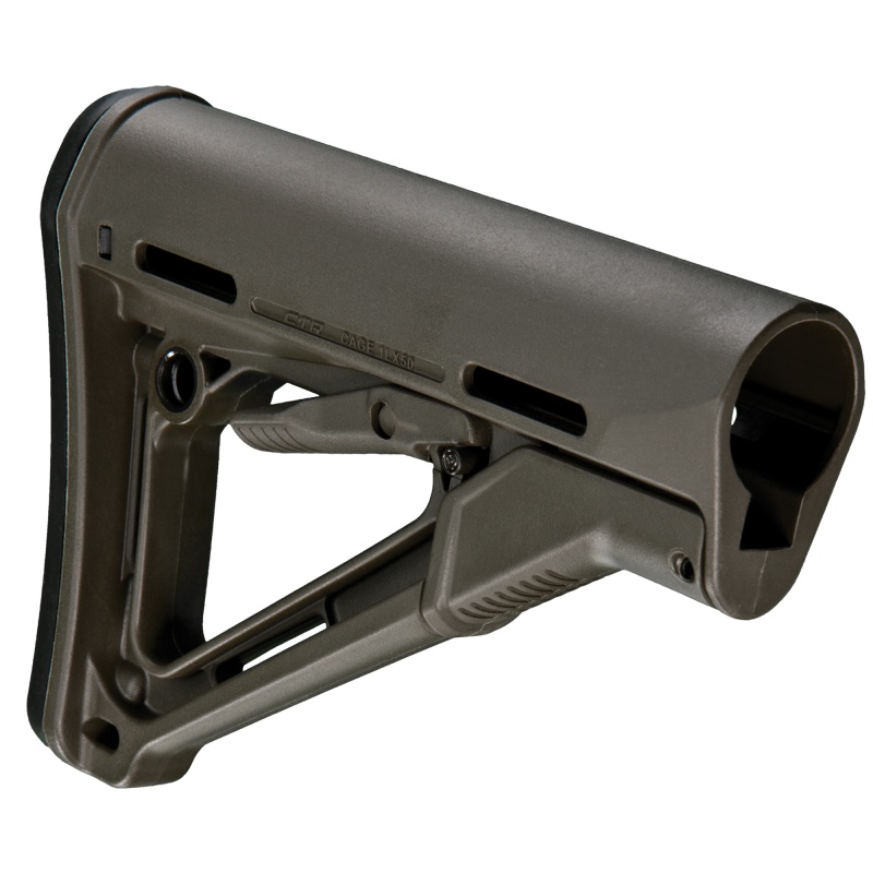 Magpul Industries, Ctr Stock, Fits Ar-15, Adjustable, Olive Drab Green
