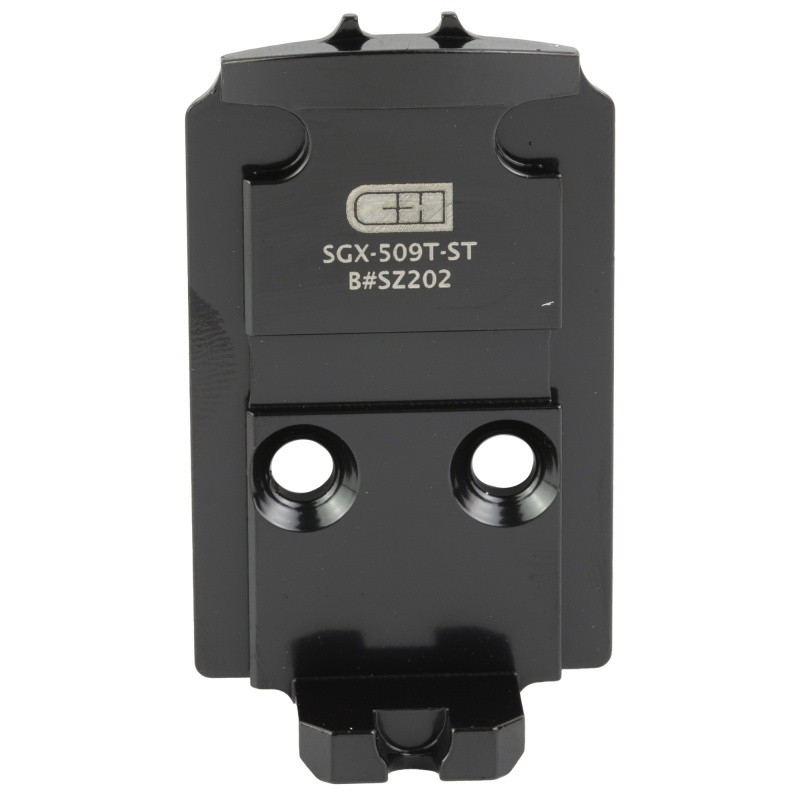 C&H Precision, V4, Optic Mounting Plate, For Sig Sauer P320 X-Five/M17/M18 With Romeo1pro/Dpp Cut To Holosun 509T, Matte Finish, Black