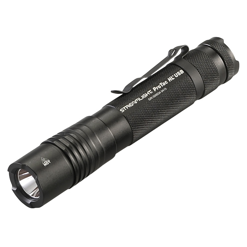 Streamlight, Pro Tac Hl Usb, Rechargeable Light, C4 Led, 1,000 Lumens, Ten-Tap Programming, 1X 18650/2X Cr123/1X 74175 Battery, Includes Usb Charging Cord, Nylon Holster, Black