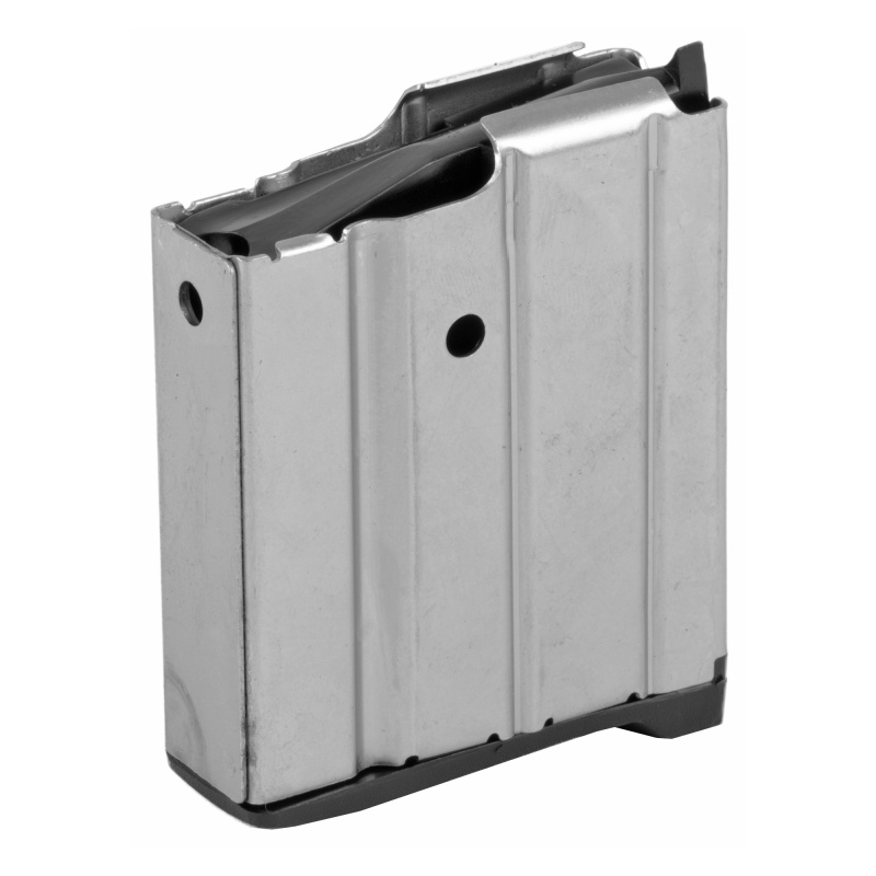 Promag, Magazine, 223 Rem, 10 Rounds, Fits Ruger Mini-14, Steel, Nickel Finish