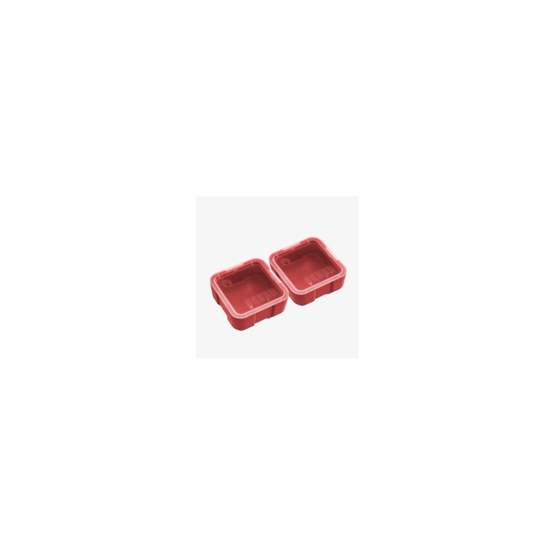 Magpul Industries, Daka Bins, 2X2, Compatible With Daka Grid Organizer Panels, Polymer-Infused Reinforced Textile Construction, Red, 3.2"X3.2"X1.3" Internal, .7 Lbs, Includes (2)-2X2 Bins