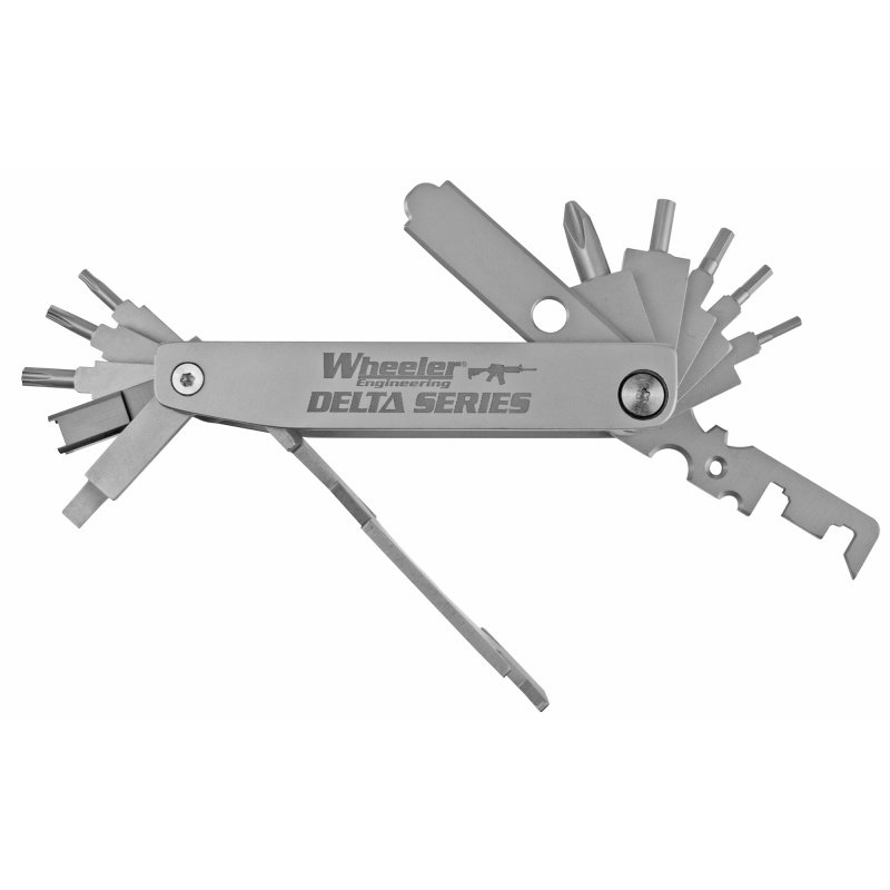 Wheeler, Ar Compact Armorer's Tool, Multi Tool, Silver, Pouch Included