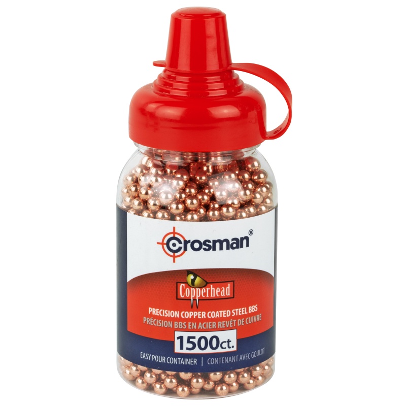 Crosman, Copperhead .177 Bb, 1500 Bb's Per Bottle, Plastic Bottle