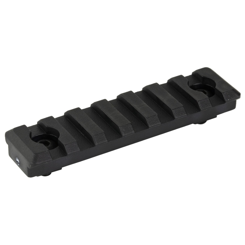 Midwest Industries, Polymer M-Lok Rail, Fits M-Lok Handguards, 7 Slot, Polymer Construction, Matte Finish, Black, Hardware Included