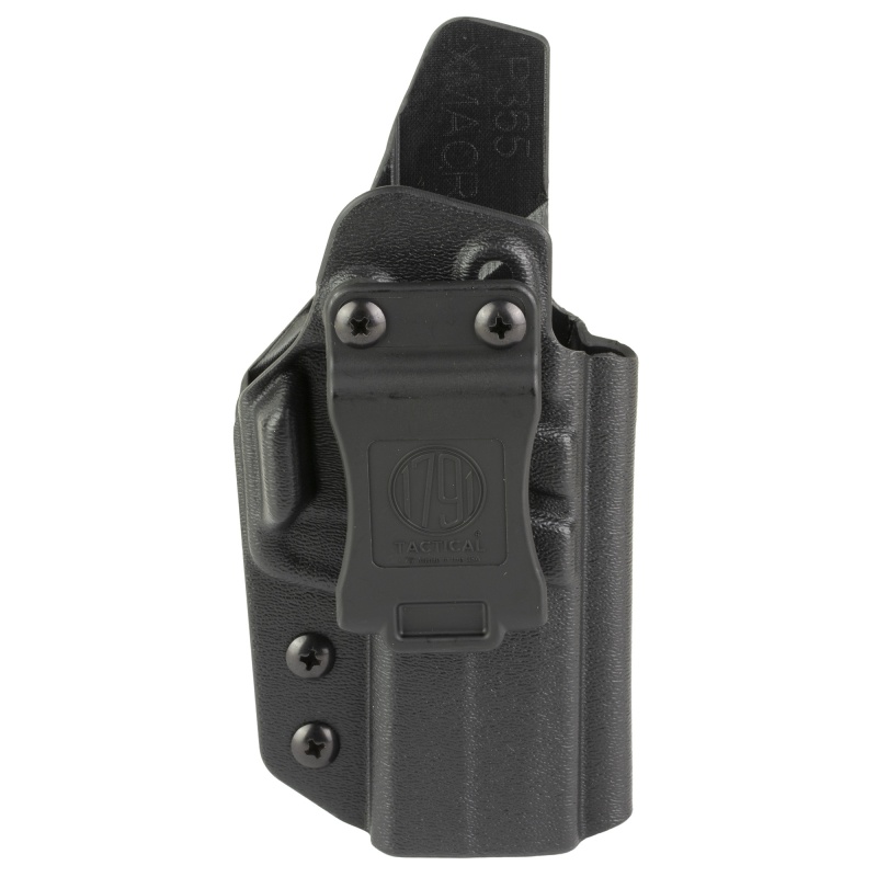 1791 Gunleather, Kydex, Inside Waistband Holster, Fits Sig Sauer P365, Black, Right Hand