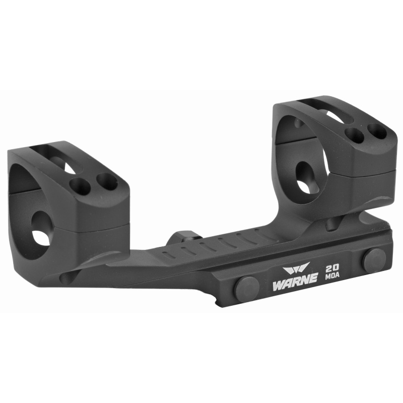 Warne LR-SKEL 20 MOA Extended Skeletonized 30mm Mount for AR Rifles, Black