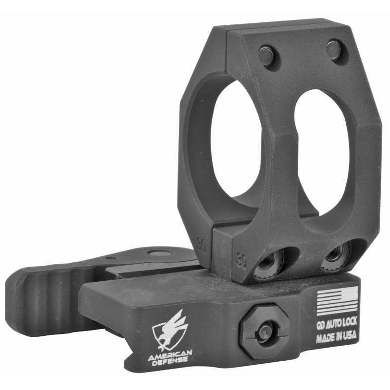 American Defense Mfg., Ad-68H Mount, Quick Detach, Fits Aimpoint M68/Compm2/Pro, Low, Black