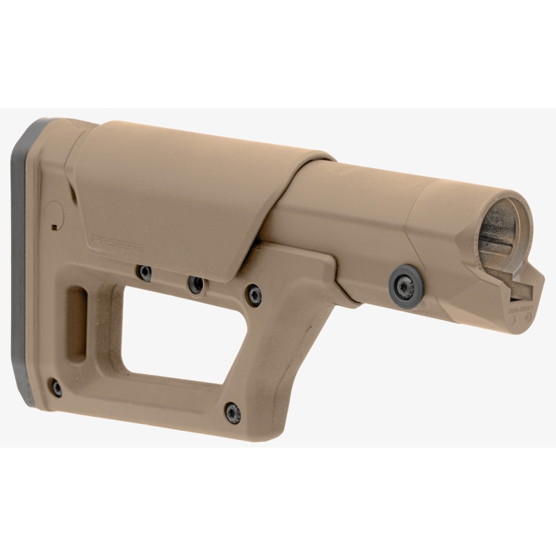 Magpul Industries, Prs Lite Stock, Adjustable Lop (13.85-15.25" In .14" Increments), Adjustable Comb Height (Adjusts From Flush To +.8" In .1" Increments), Compatible With Carbine/Sr25/A5 Receiver Extension Tubes, Flat Dark Earth