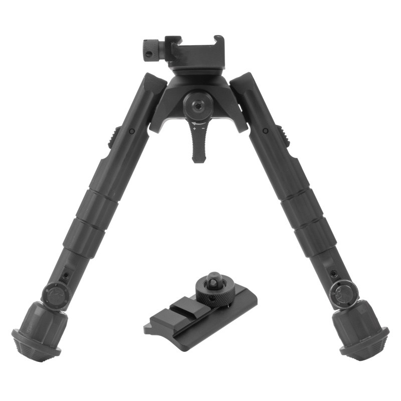 Leapers, Inc. - Utg, Recon 360, Bipod, Fits 1913 Picatinny Rail, 7"-9" Center Height, Anodized Finish, Black