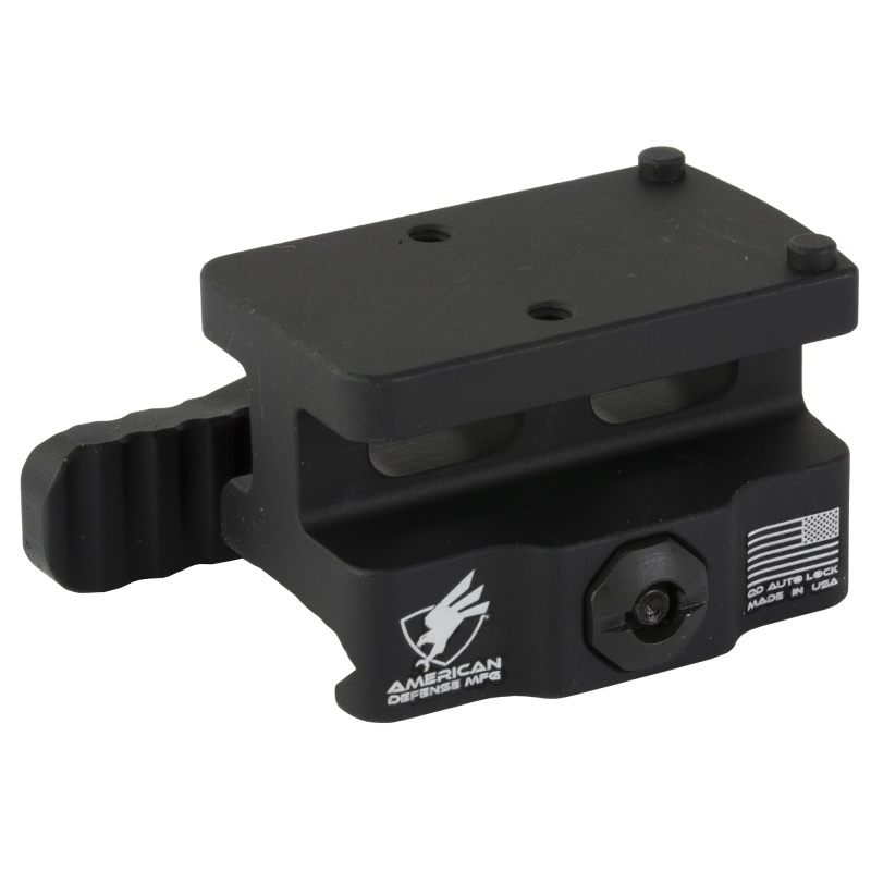 American Defense Mfg., Qd Mount, Ad-Rmr, Fits Trijicon Rmr, Lightweight, Co-Witness Height, Black