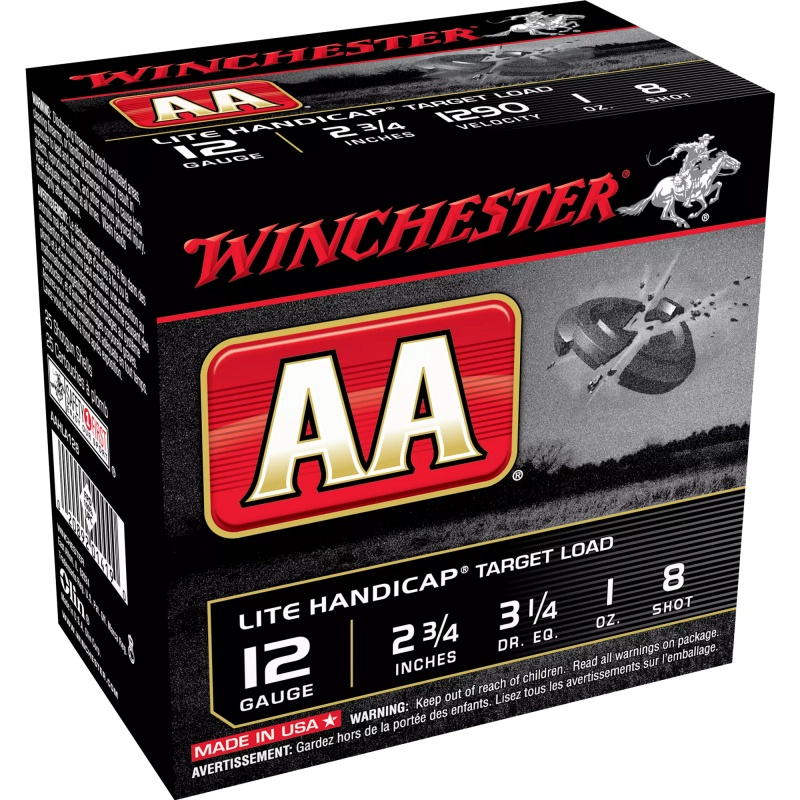 Winchester Ammunition AA Lite Handicap 12 Gauge 2.75" #8 Shotshell