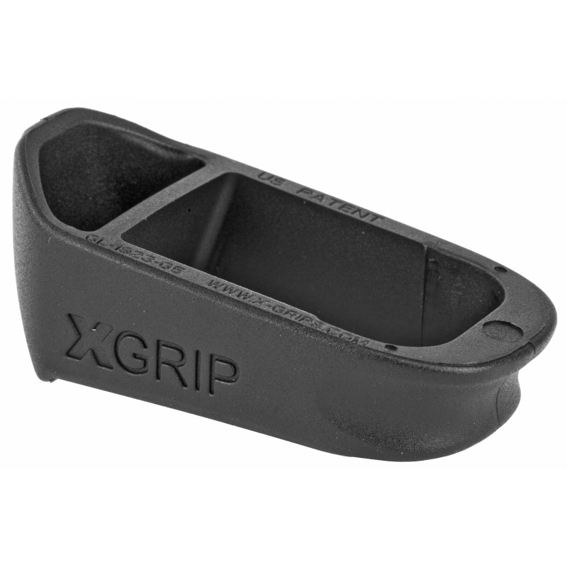 X-Grip, Magazine Spacer, Fits Glock 19/23 G5, Adds 2 Rounds, Black