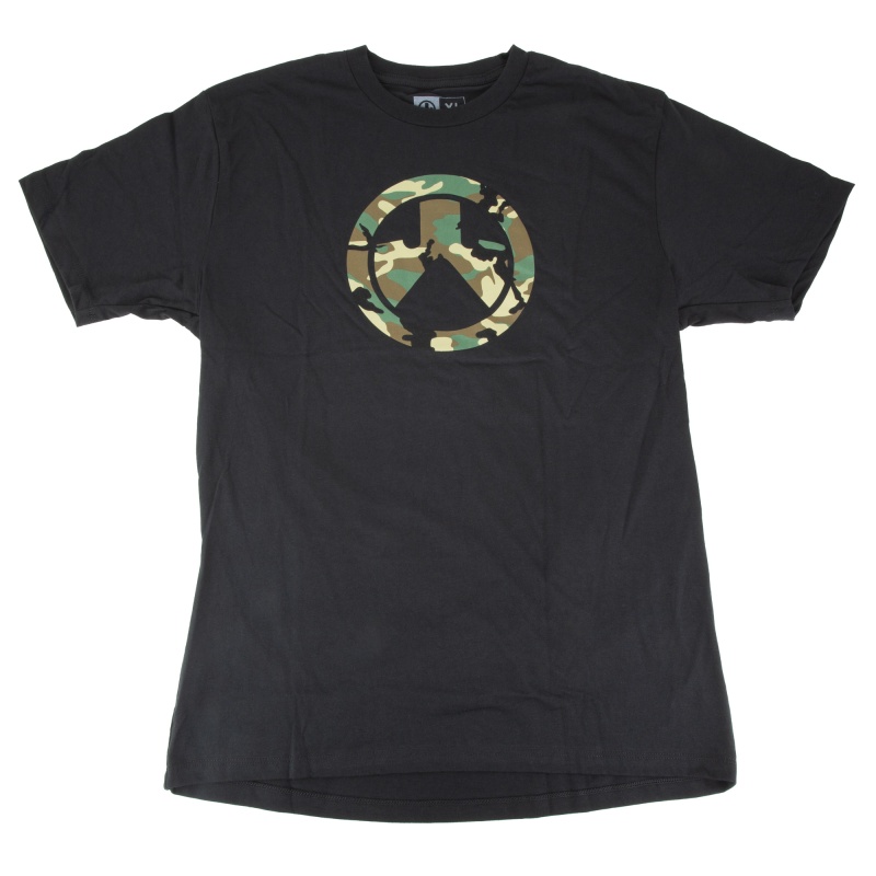 Magpul Industries, Woodland Camo Icon Logo, T-Shirt, Extra Large, Cotton Polyester Blend, Black