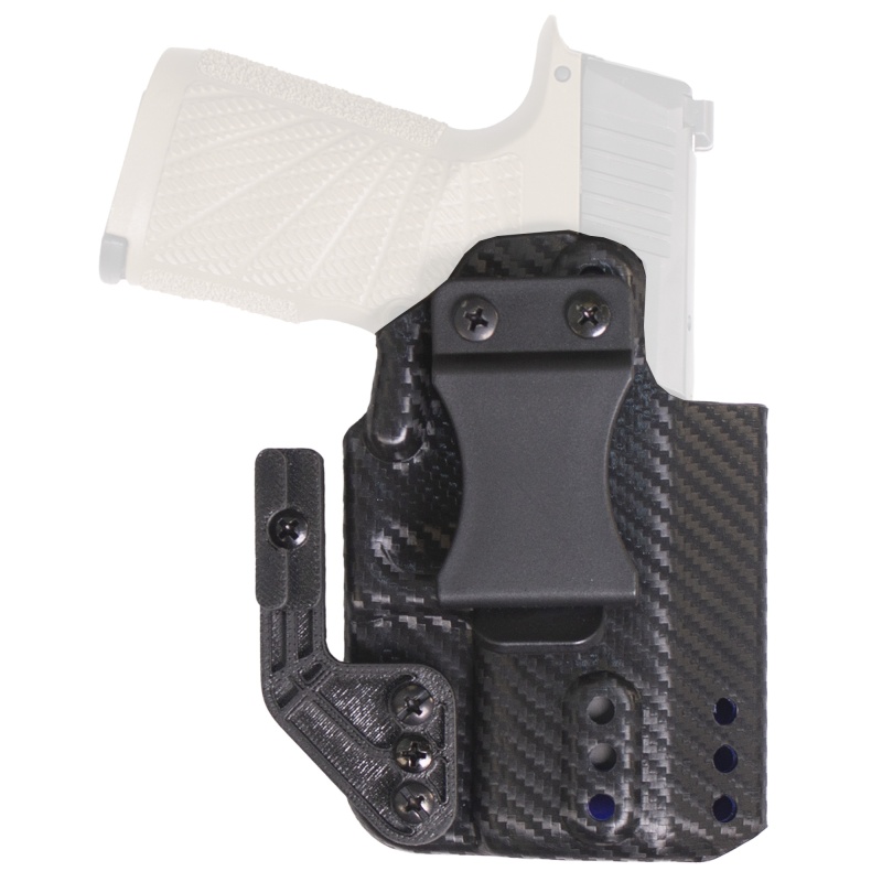 Desantis Gunhide, Persuader, Inside Waistband Holster, Fits Glock 43/43X With Or Without Optic, Right Hand, Polymer, Carbon Fiber Finish, Black