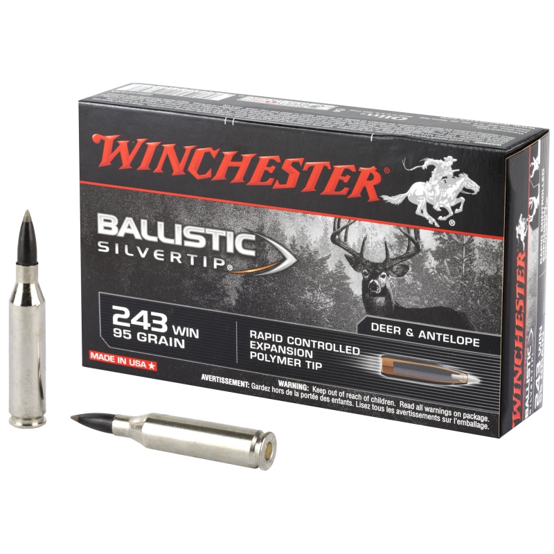 Winchester Ammunition Supreme Ballistic Silvertip 243Win 95 Grain