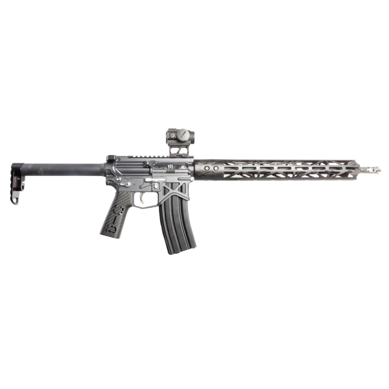 Battle Arms Development, Oip, Semi-Automatic Rifle, Ar, 223 Remington/5.56 Nato, 16" Barrel, Anodized Finish, Gray, Carbon Fiber Mlok Handguard, Carbon Fiber Grip, Ambidextrous, 30 Rounds, 1 Magazine, Includes Hard Case