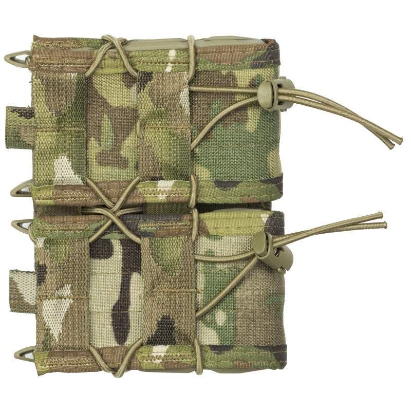 High Speed Gear, Double Rifle Taco, Dual Magazine Pouch, Molle, Fits Most Rifle Magazines, Hybrid Kydex And Nylon, Multicam