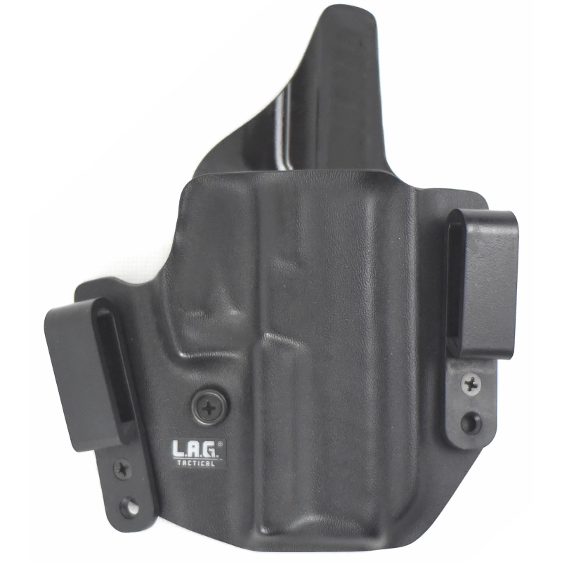 L.A.G. Tactical, Inc., Defender Series, Owb/Iwb Holster, Fits Sig P365 Xmacro, Kydex, Right Hand, Black