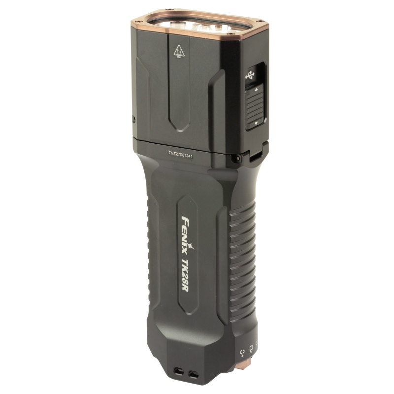 Fenix, Tk28r, Flashlight, White/Red Led, 6,500 Lumens, Anodized Finish, Black, Includes (2)-Rechargeable 18650 Batteries And Usb Type-C Charging Cable