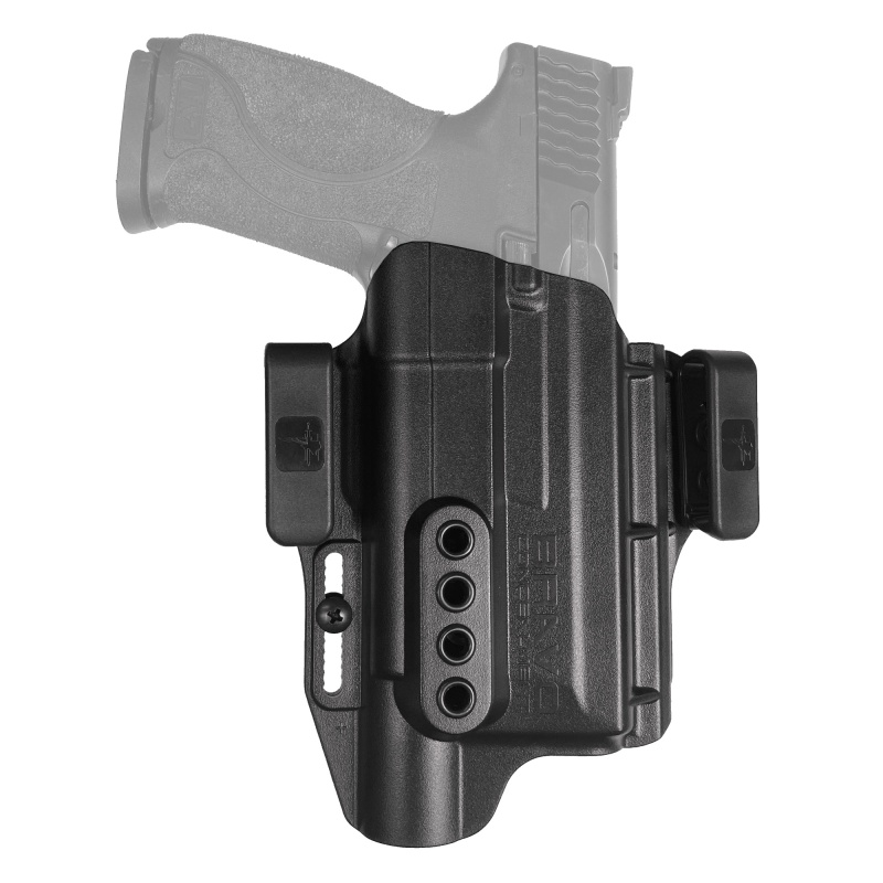 Bravo Concealment, Torsion Light Bearing, Iwb Concealment Holster, Waistband Clips, S&W M&P 2.0 9/40 Full Size W/Surefire X300, Right Hand, Black, Polymer