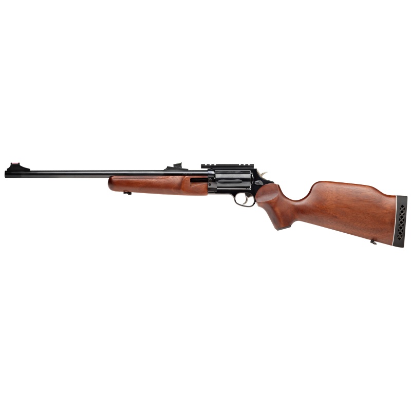 Rossi, Circuit Judge, Double Action/Single Action, 45 Colt/410 Bore, 3" Chamber, 18.5" Barrel, Cerakote Finish, Black, Wood Stock, Adjustable Sights, 5 Rounds