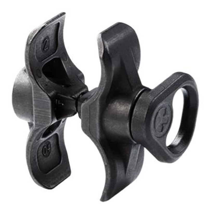 Magpul Industries, Forward Sling Mount, Dedicated Fit For The Remington 870 And Mossberg 500, 590, And Maverick Shotguns With An Extended Mag Tube, Melonite Treated Steel, Black