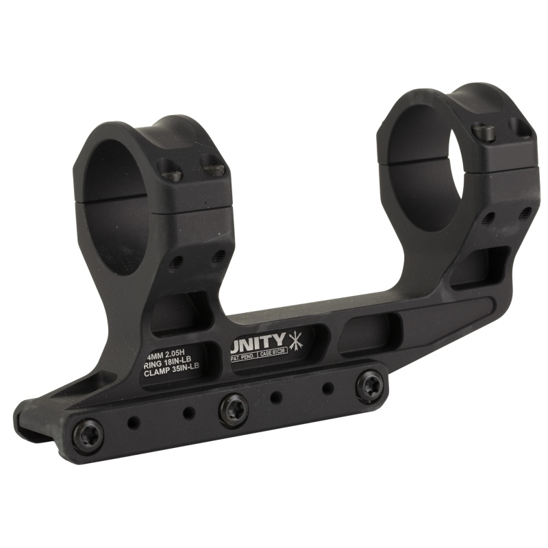 Unity Tactical, Fast, Lpvo Mount, 2.05" Optical Height, Compatible With 34Mm Tube Size, Anodized Finish, Black