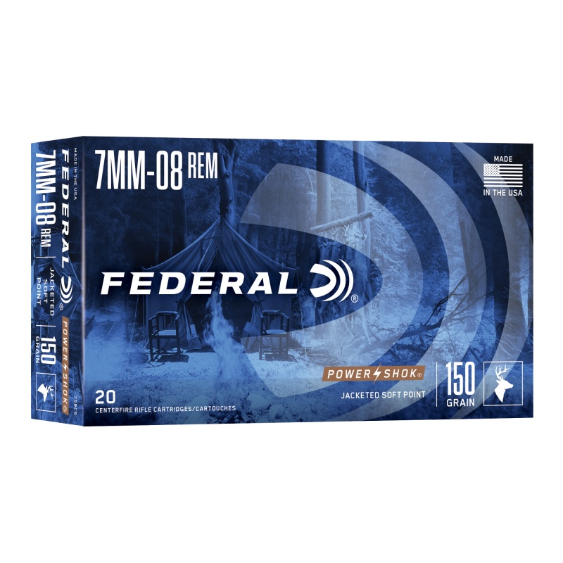 Federal, Powershok, 7Mm-08, 150 Grain, Sierra, 20 Round Box