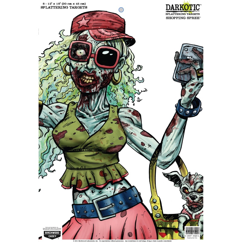 Birchwood Casey, Darkotic Target, Shopping Spree, 12X18, 8 Targets