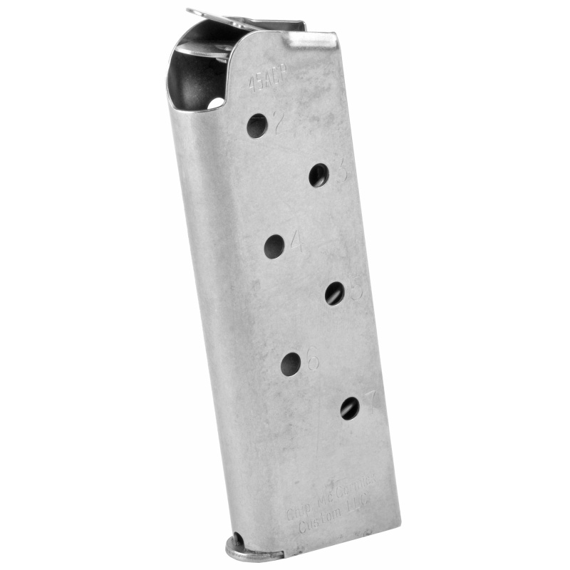 Cmc Products, Match Grade Magazine, 45Acp, 7 Rounds, Fits Officer Size 1911, Stainless