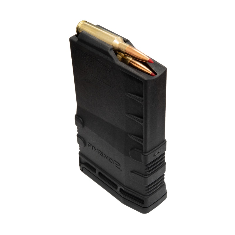 Amend2, Magazine, 308 Winchester/7.62 Nato, 12 Rounds, Fits Short Action Aics Pattern Rifles, Polymer Construction, Black