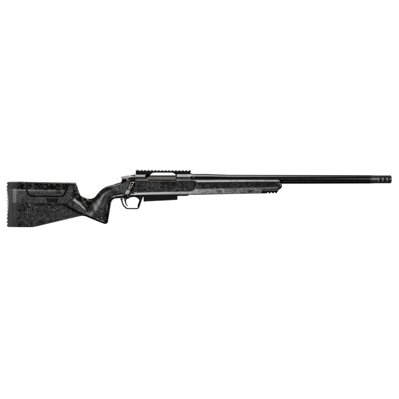 Christensen Arms, Modern Carbon Rifle, Bolt Action Rifle, 6.5 Creedmoor, 22" Carbon Fiber Barrel, Side Baffle Muzzle Brake, Nitride Finish, Black, Carbon Fiber Stock, Triggertech Trigger, 20 Moa Rail, 5 Rounds, 1 Magazine
