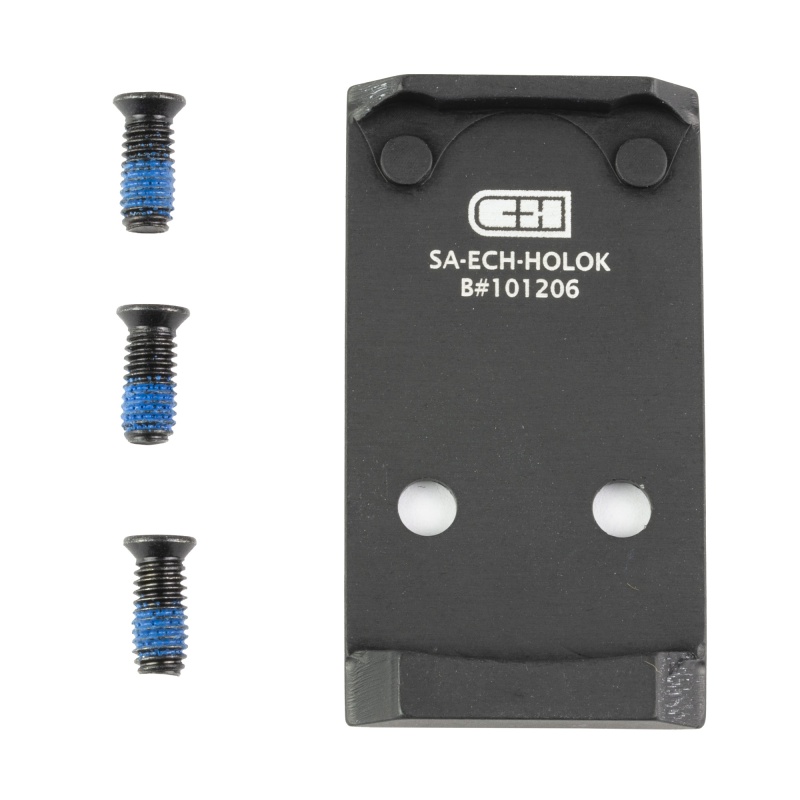 C&H Precision, V4, Optic Mounting Plate, For Echelon To Holosun 407K/507K And C&H Edc, Anodized Finish, Black