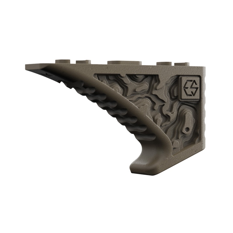 Edgar Sherman Design, Enhanced Fore Grip, Mlok Compatible, Matte Finish, Flat Dark Earth