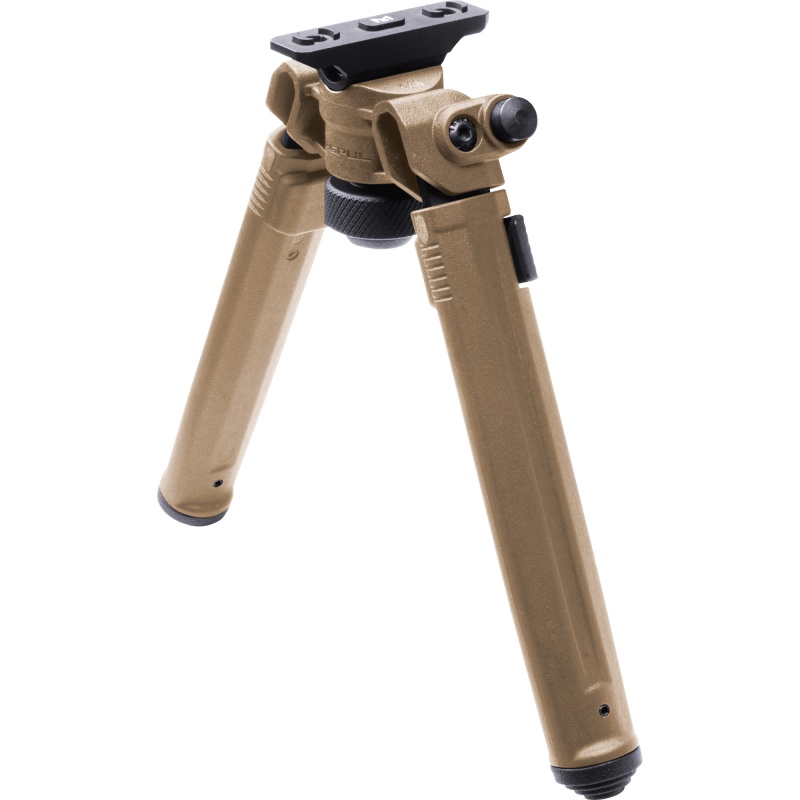 Magpul Industries, Bipod, Hard Anodized 6061 T-6 Aluminum, Fits M-Lok Rails, 6.3"-10.3" Length, Weight 11Oz, Flat Dark Earth