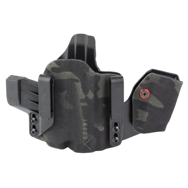 Safariland, Incog-X, Joint Collaboration With Haley Strategic, Inside The Waistband Holster, Fits Sig P365 X-Macro Fuse With Light, Integrated Magazine Caddy, Microfiber Suede Wrapped Boltaron Construction, Multicam Black, Right Hand