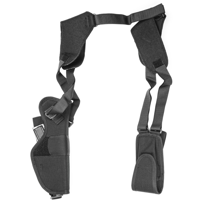 Uncle Mike's, Pro Pak Vertical Shoulder Holster, Size 15, Fits Large Auto With 4.5" Barrel, Right Hand, Black