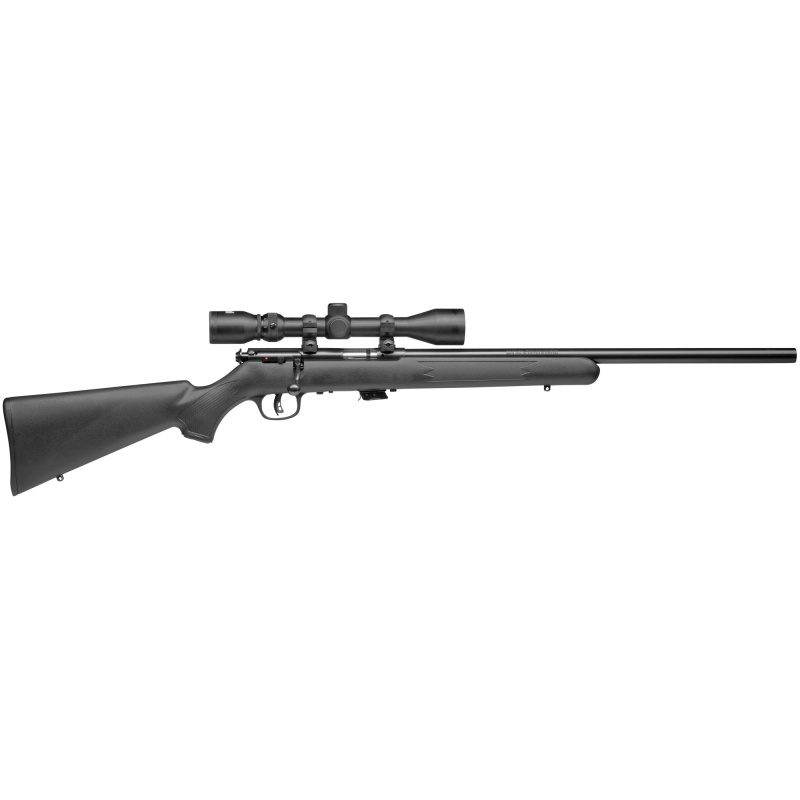 Savage Arms, Mark Ii Fvxp, Bolt Action, 22Lr, 21" Barrel, Matte Finish, Black, Green Polymer Stock, Detachable Box Magazine, 5 Rounds, Right Hand, Includes Bushnell 3-9X40mm Scope