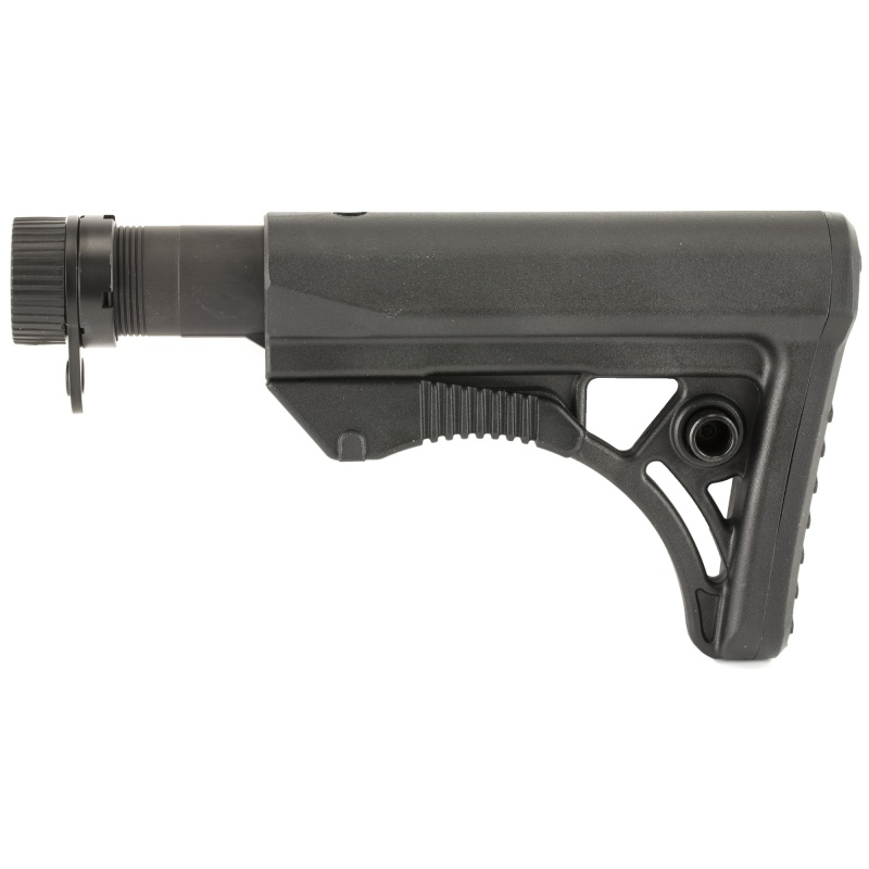 Leapers, Inc. - Utg, Model 4, Combat Ops S3, Stock Kit, 6-Position Mil-Spec Stock Assembly, Includes Extension Tube, Buffer, Buffer Spring, Tear-Drop Ring And Castle Nut, Black Finish