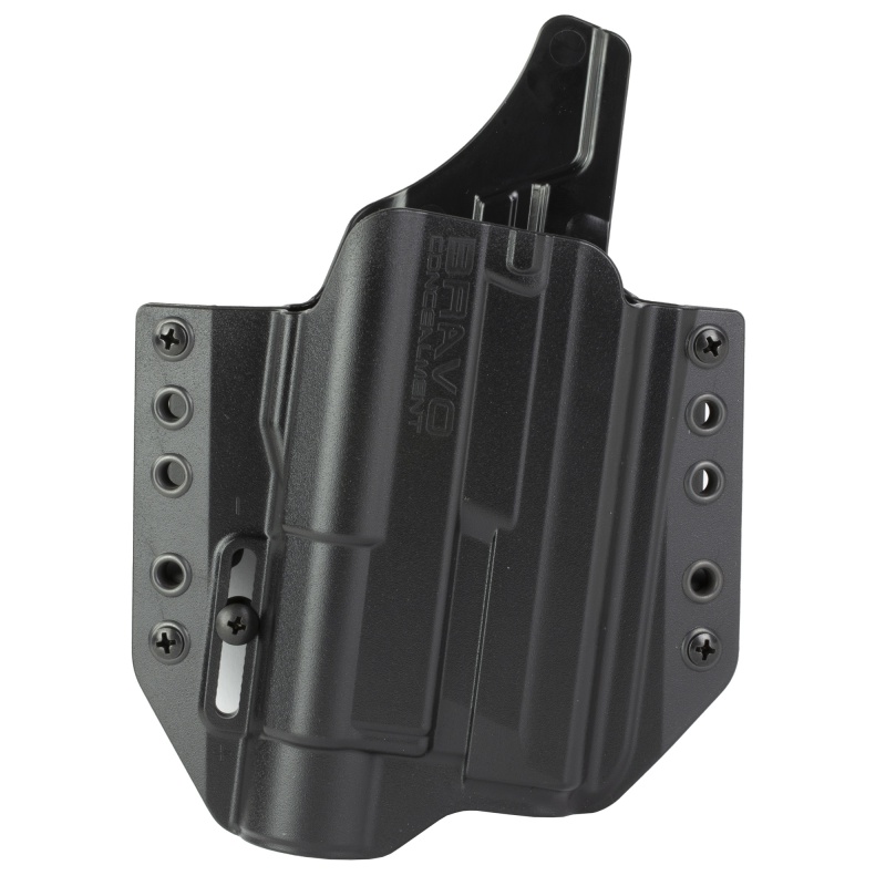 Bravo Concealment, Bca Light Bearing, Owb Concealment Holster, 1.5" Belt Loops, Fits S&W M&P 9/40 Full Size W/Streamlight Tlr-1, Right Hand, Black, Polymer