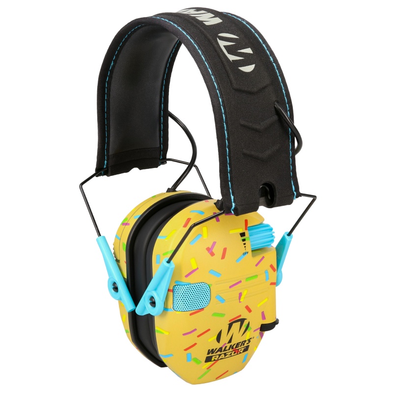 Walker's, Razor Slim, Electronic Earmuff, Gold Sprinkle