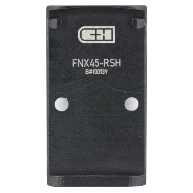 C&H Precision, V4, Optic Mounting Plate, For Optic Ready Fn Fnx To Holosun 407C/507C/507 Comp/508T, Trijicon Rmr/Sro/Rcr, C&H Edc-Xl/Comp, Anodized Finish, Black