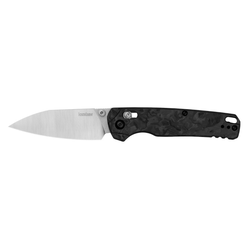 Kershaw, Bel Air Xl, Folding Knife, 3.4" Reverse Tanto Blade, Cpm Magnacut Blade Steel, 7.82" Overall Length, Satin Finish, Silver, Black Carbon Fiber Handle